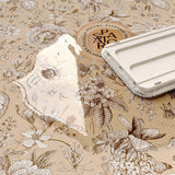pastoral brown shadow flower door mat