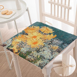 painting art flower chair mat