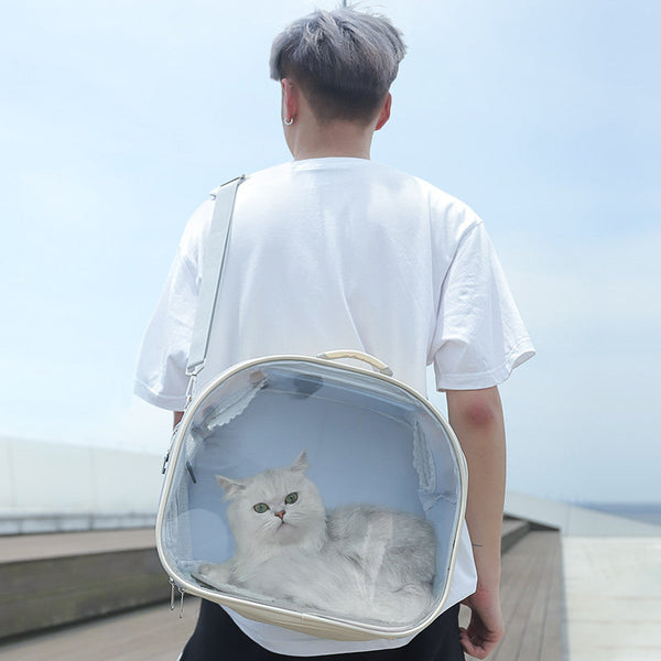 clear pet carry bag