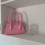 3color french square mini handbag