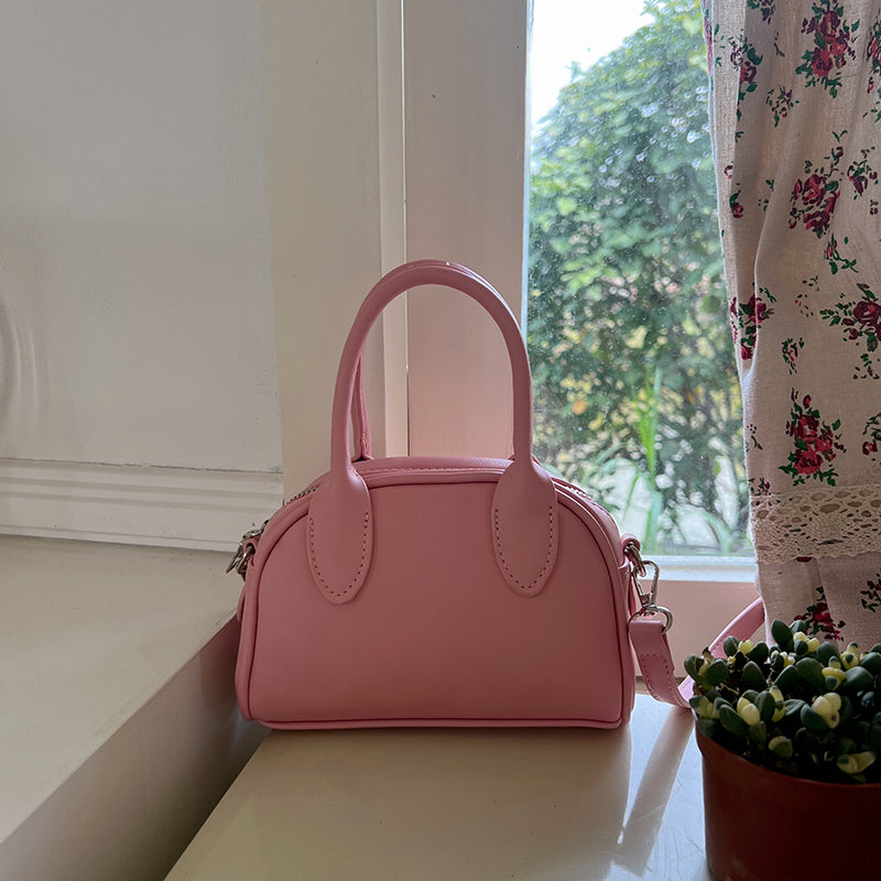 3color 2way leather mini bag