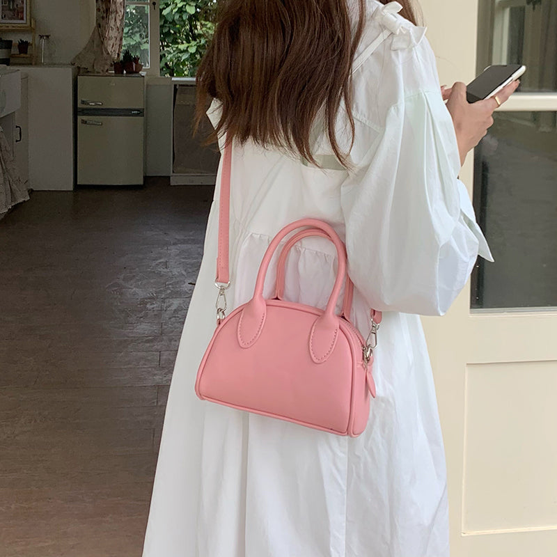 3color 2way leather mini bag