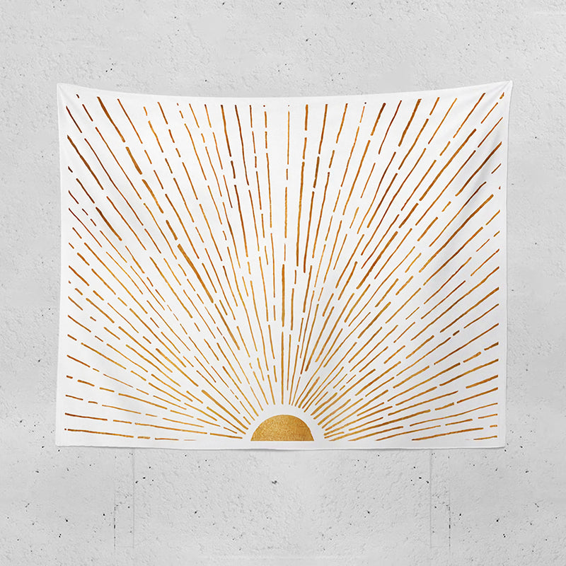gold sunrise tapestry