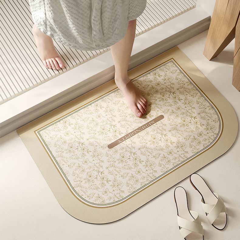 serendipity cream bath mat