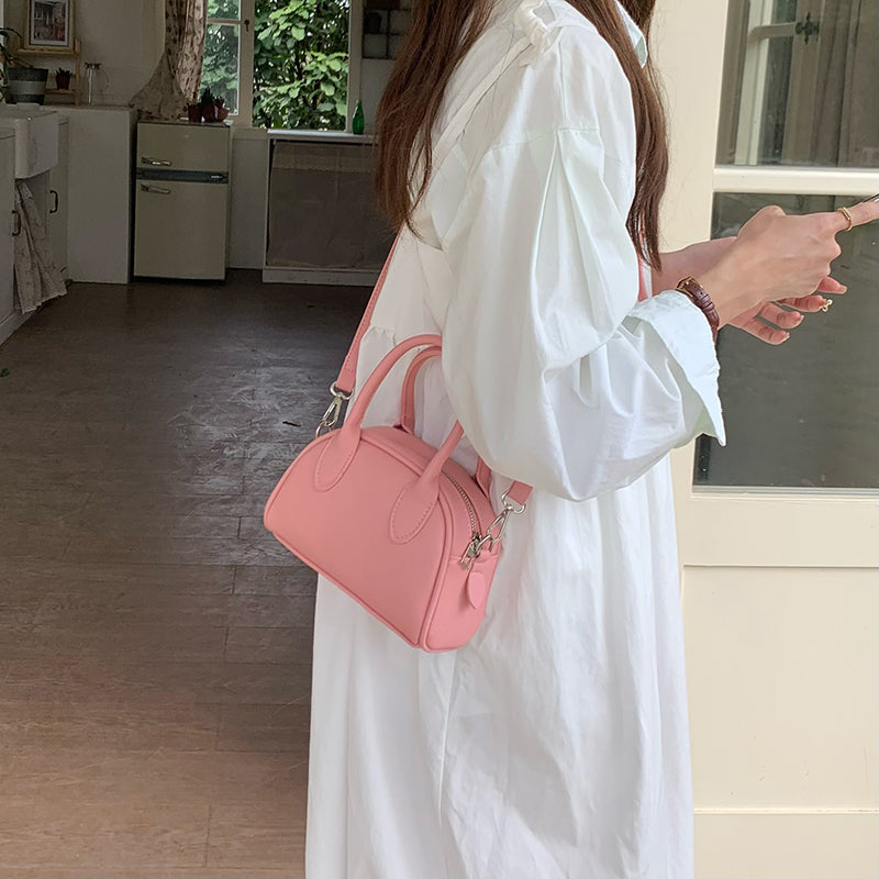 3color 2way leather mini bag