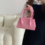 3color french square mini handbag