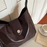 2color retro leather shoulder bag