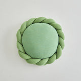 【即納】9color braid round cushion