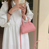 3color 2way leather mini bag