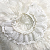 white lace neckwear