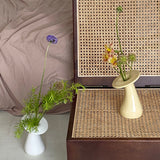 2color mushroom mold vase