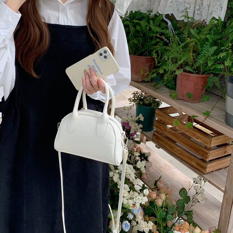 3color 2way leather mini bag