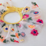 colorful flower neckwear