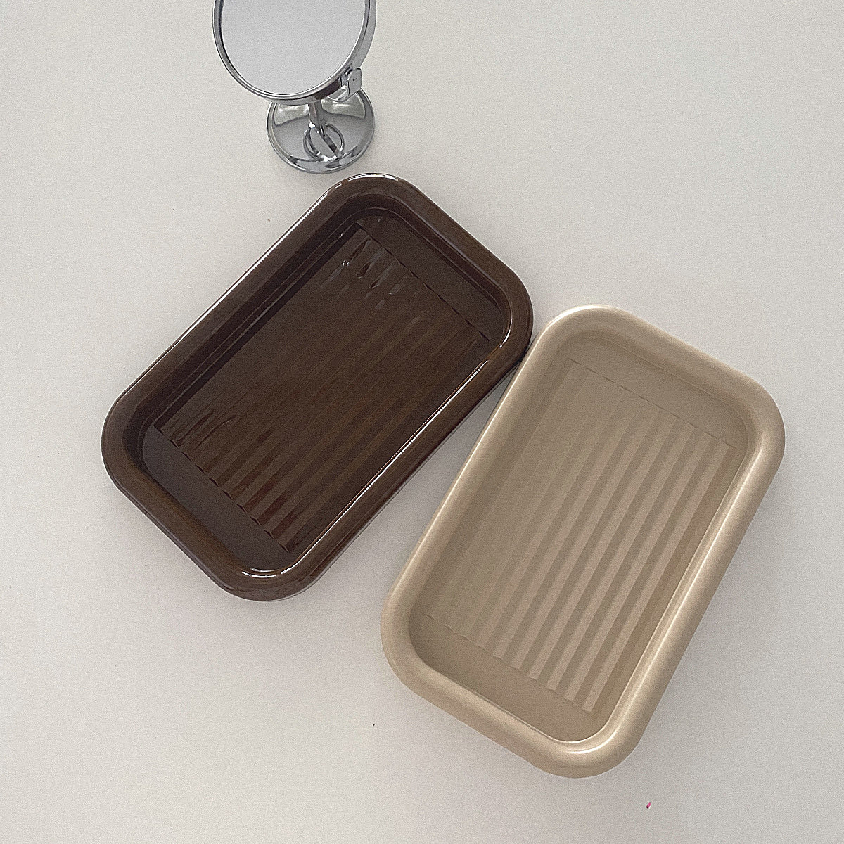 【即納】2set brown tray