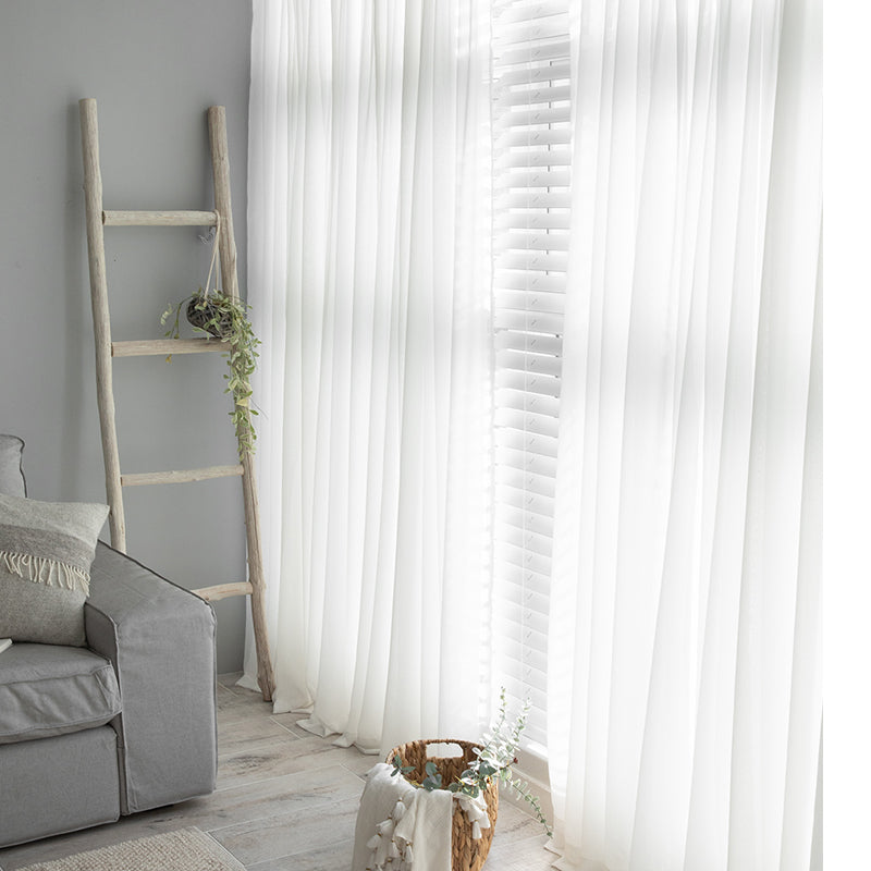 simple white curtain