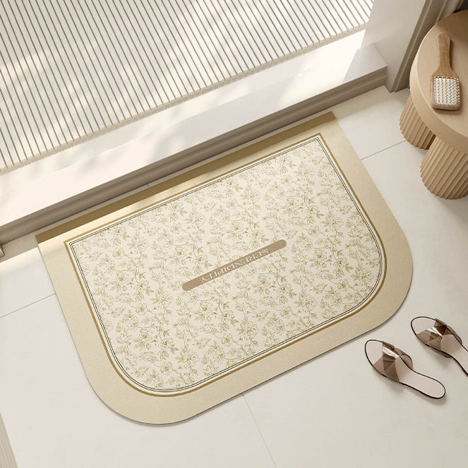 serendipity cream bath mat