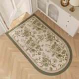 glorious green shadow flower door mat