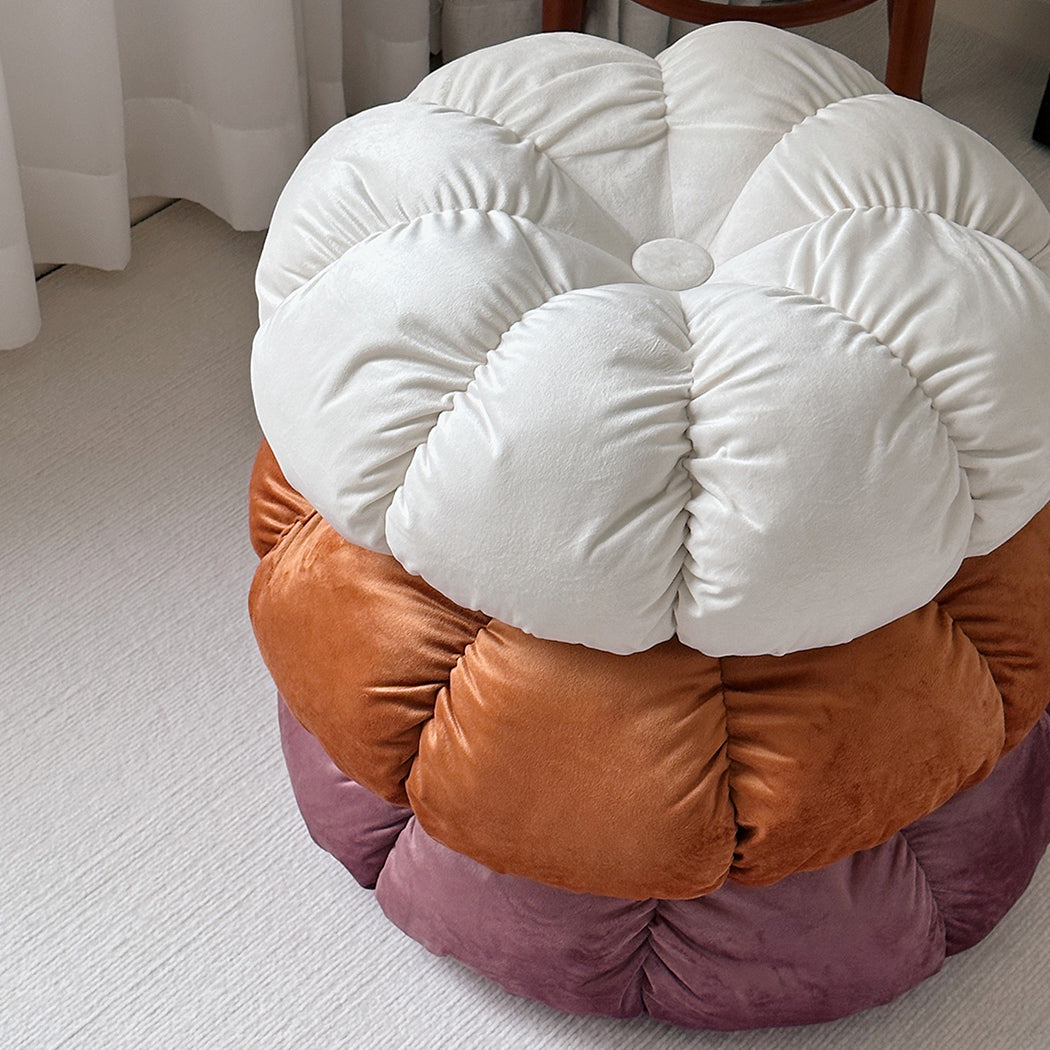 3color volume flower cushion