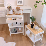3size white square trolley