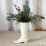 white boots vase