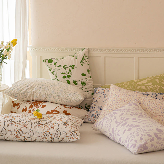 8design fresh floral pillow sheets