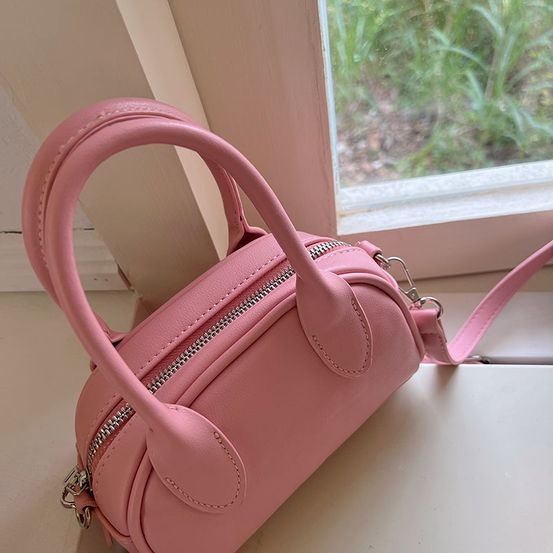 3color 2way leather mini bag