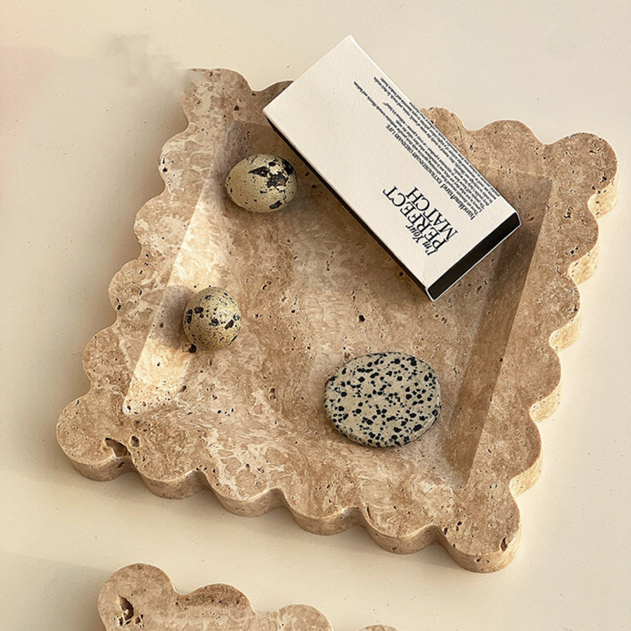 natural stone accessory tray
