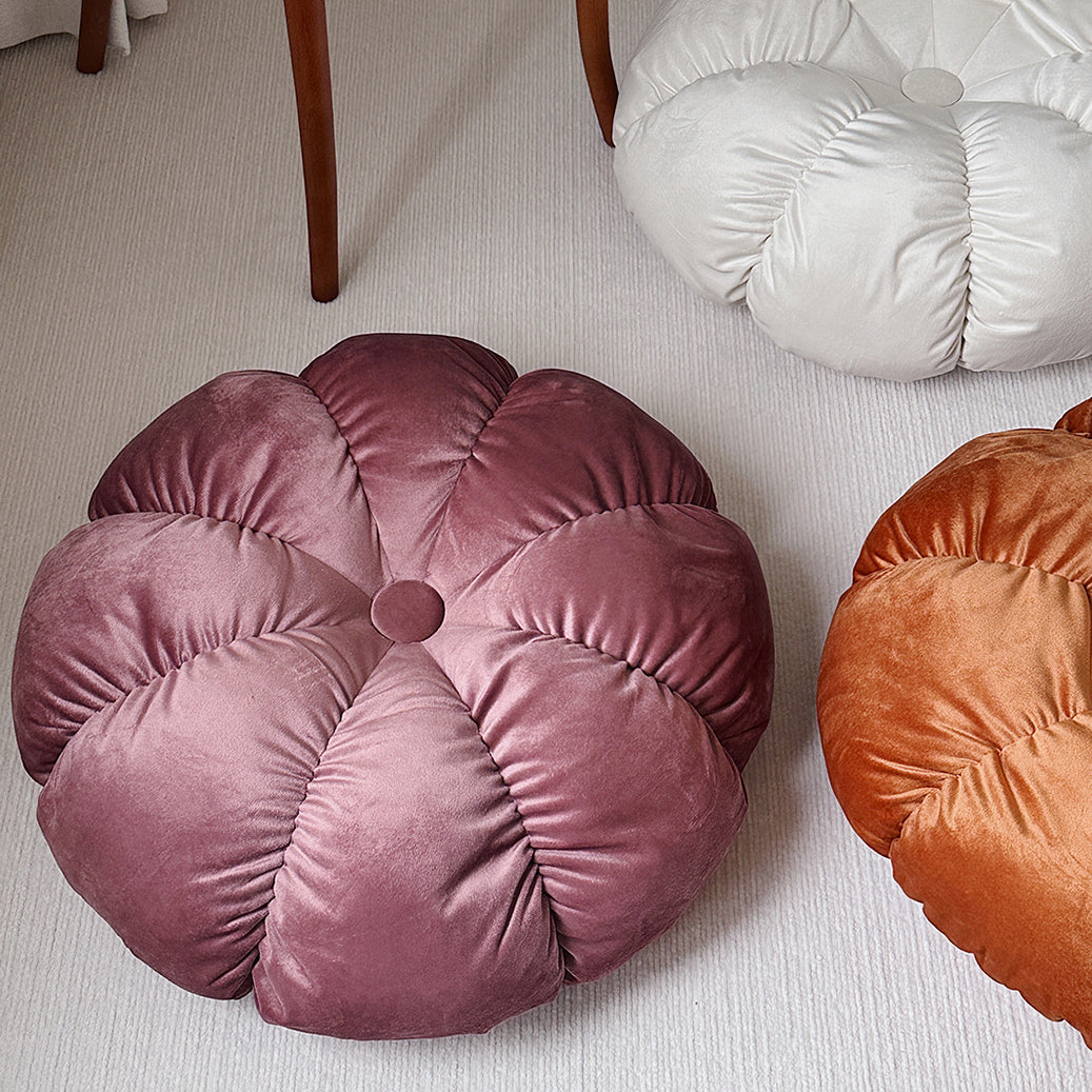 3color volume flower cushion