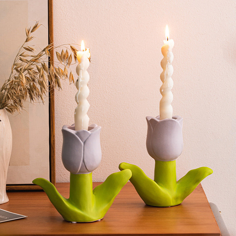 5type flower candle stand