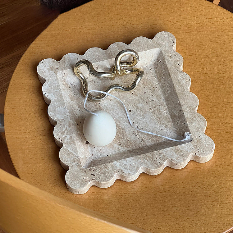 natural stone accessory tray