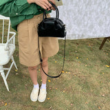 3color 2way leather mini bag