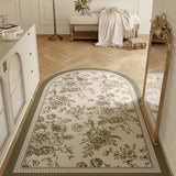 glorious green shadow flower door mat