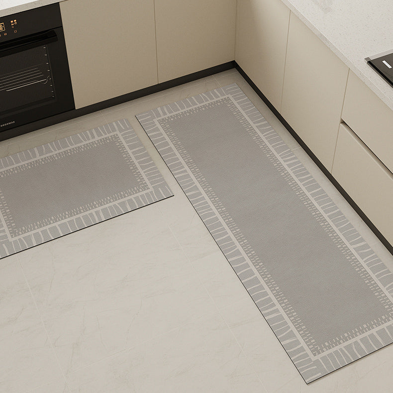 3color border kitchen mat