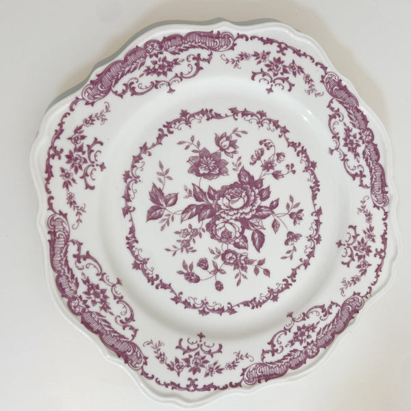【即納】vintage display pink flower plate